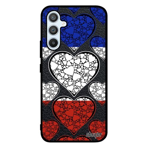 Coque Samsung Galaxy A54 Silicone Drapeau France Français Rugby Coupe Du Monde I Love Bleu Blanc Rouge Football Coupe D'europe Case