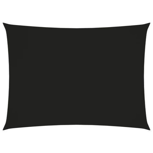 Voile Toile D'ombrage Parasol Tissu Oxford Rectangulaire 2,5 X 4 M Noir Helloshop26 02_0009569