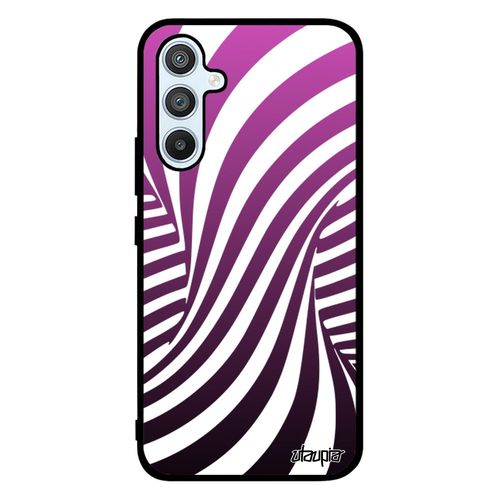 Coque Samsung Galaxy A54 En Silicone Illusion D'optique Graphique Magique 3d De Protection Housse Rose Tornade Bumper Effet Dégradé