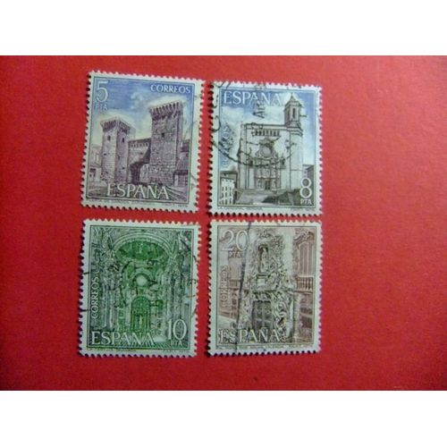 31 Espagne 1979 / Monuments / Edifil 2527 / 2530 Fu Yvert 2178 / 2181 Fu