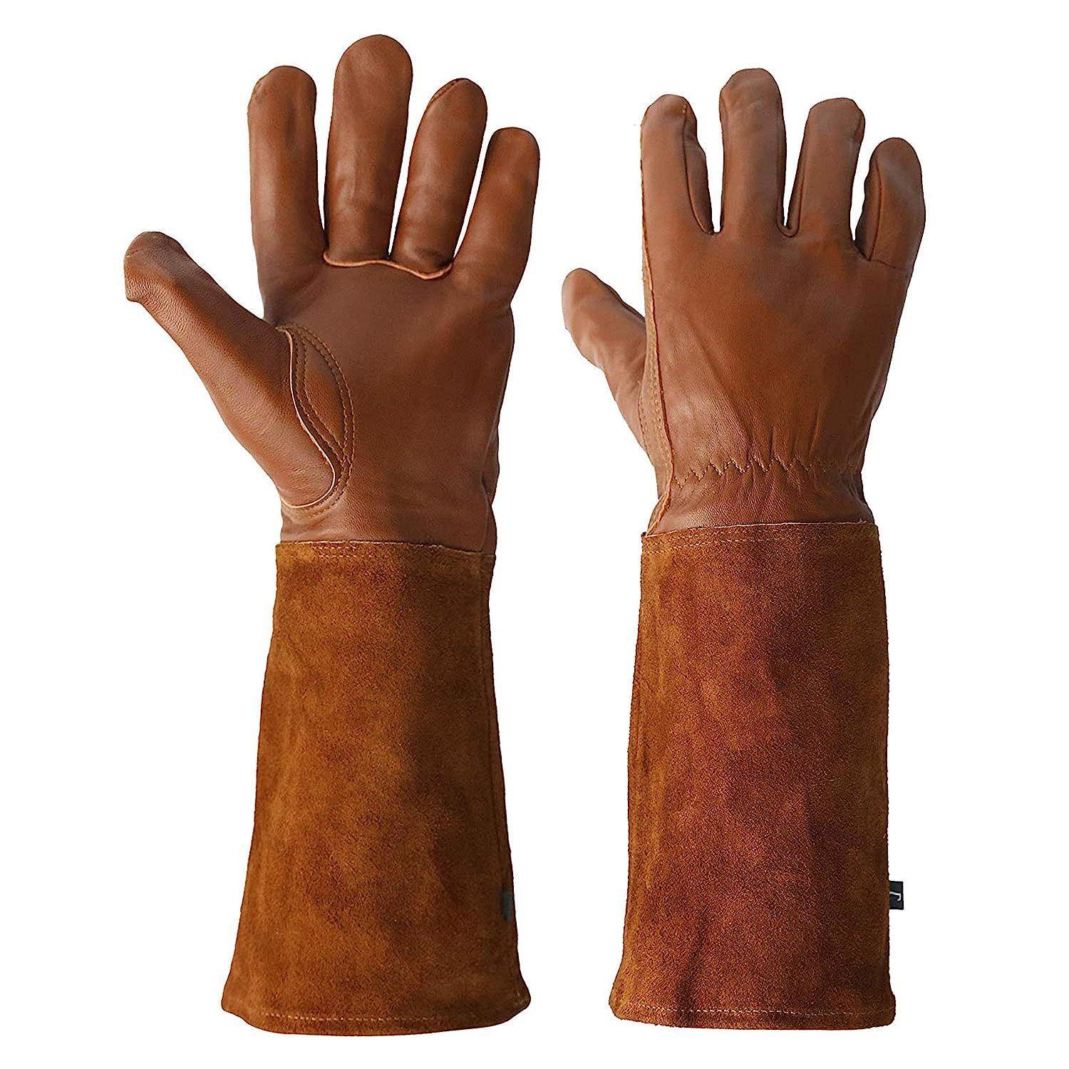 1 paire de longs gants de jardinage résistant à la perforation