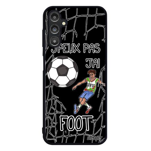 Coque Samsung Galaxy A14 4g 5g Silicone Humour J'peux Pas J'ai Foot Rigide Drole Comique Alu Noir Etui Coupe Du Monde Football Bd De