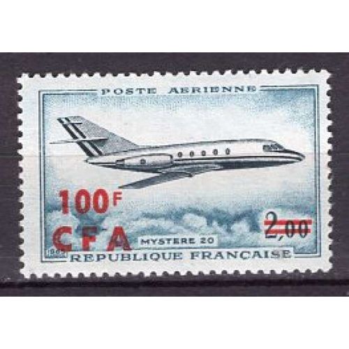 France La Reunion 1967 Avion Le Mystere 20 Neuf**