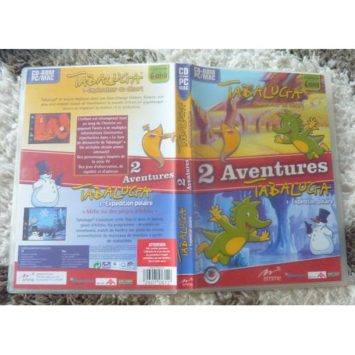 Jeu Pc / Mac Cd-Rom : Tabaluga , 2 Aventures : 1 - Explorateur Du Désert , 2- Expédition Polaire, À Partir De 6 Ans . Double Cd .