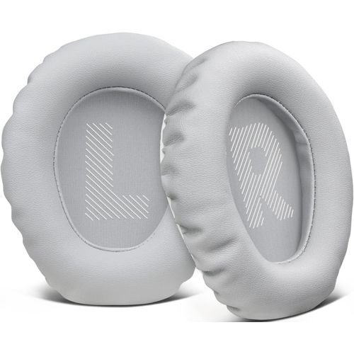 Coussinets d'oreille Remplacement pour JBL QUANTUM 100 Q100 Casque,en cuir protéiné et mousse à mémoire de forme(Gris)
