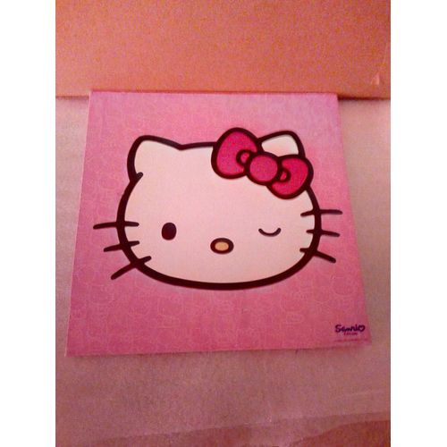 TOILE / TABLEAU HELLO KITTY 25x25cm