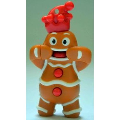 Figurine "Kinder" (2021) - Figurine De Noël / N° 10 - Bonhomme Pain D'épice ( Vu332 / Vu-332 ) Avec Bpz