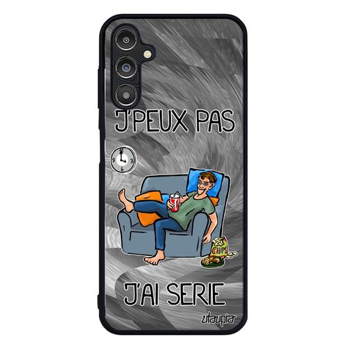Coque J'peux Pas J'ai Série Samsung Galaxy A14 4g 5g Silicone Texte De Protection Design Humour Television Drole Gris Manga 4g Jpeux
