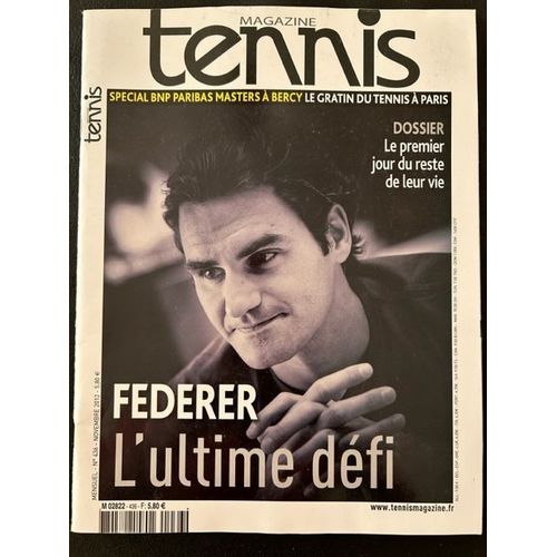 Tennis Magazine N°436-Novembre 2012-Spécial Bercy- Federer