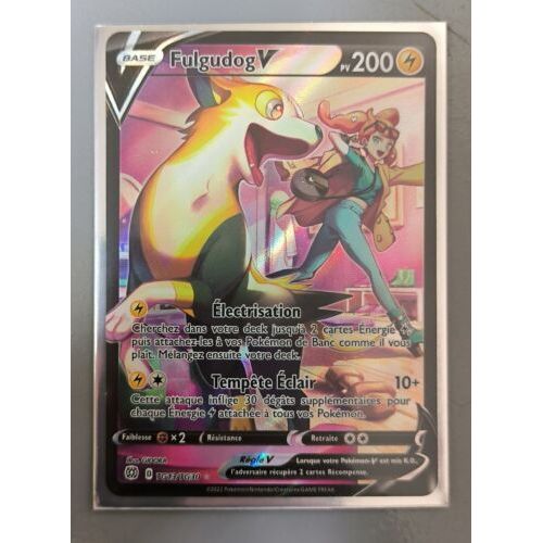 Fulgudog V Tg13 Tg30 Full Art Alternative Secr Te - Ultraboost X Epée Et Bouclier 9 - Stars Étincelantes - Coffret De 10 Cartes Pokémon Françaises