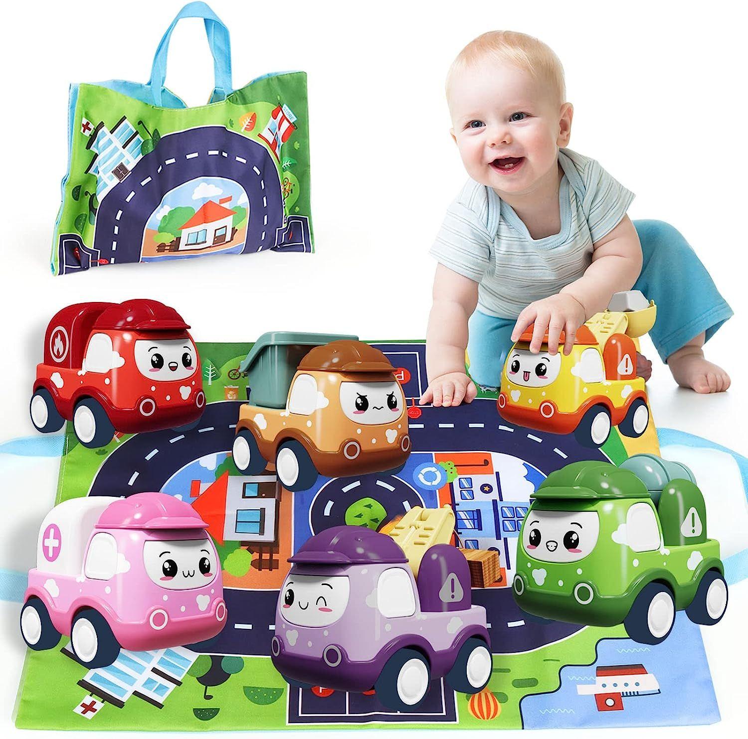 Jouets Pour Garçons De 3 Ans - 3 Camions Alimentés Par Friction