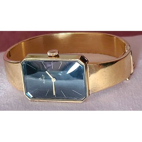 Montre Femme Azur Plaquée Or 18k