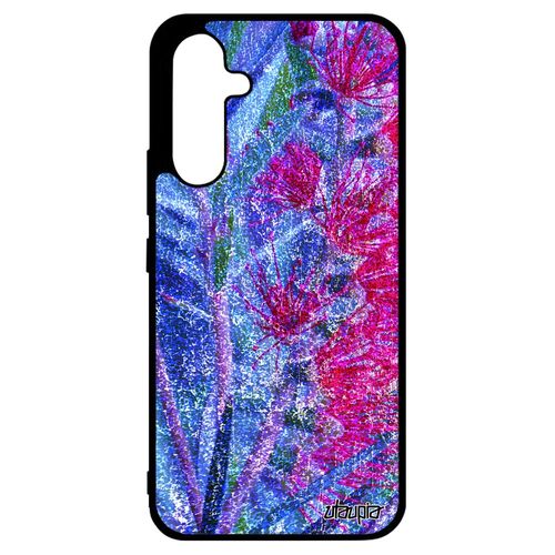 Coque Samsung Galaxy A34 En Silicone Fleurs Effet Plante Exotique Housse Florale Nature Bumper Antichoc Rose Smartphone Design Jolie