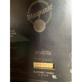 Poste de radio Blaupunkt Modèle Riviera
