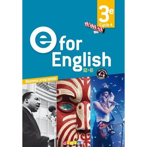 Anglais 3e Cycle 4 E For English