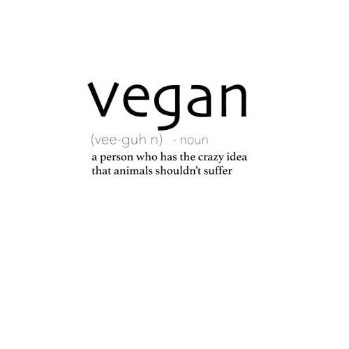 Vegan: Vegan Notebook - Funny Blank Lined Journal