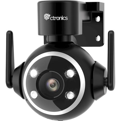 Ctronics Caméra Surveillance WiFi Extérieure PTZ Caméra IP Vision Noct