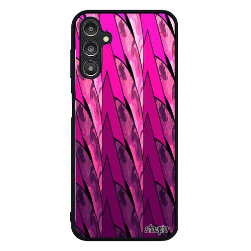 Coque Samsung Galaxy A14 4g 5g Silicone Marbre Design Peinture Fond Housse Geometrique Etui Smartphone Cercle Effet Rose Jolie Motif