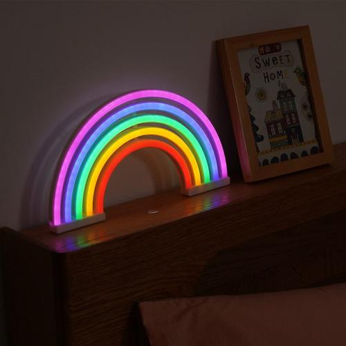 Néon Hamburger 30 cm - Prise et Interrupteur on/Off Inclus Neon LED pour Decoration  Chambre Enfant