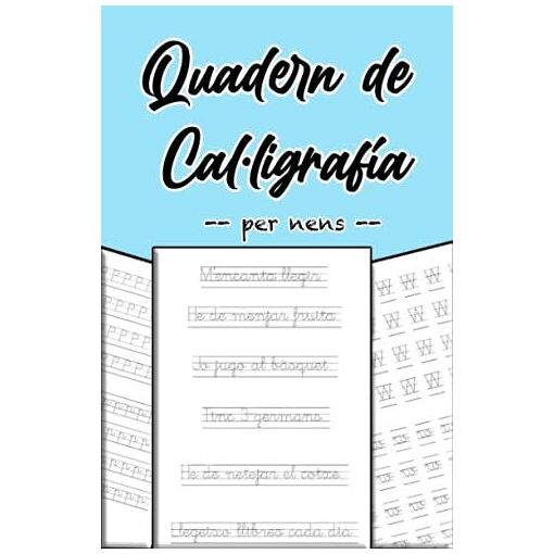 CUADERNO DE CALIGRAFÍA PARA NIÑOS, CON TODO EL ABECEDARIO EN CATALÁN EN ...