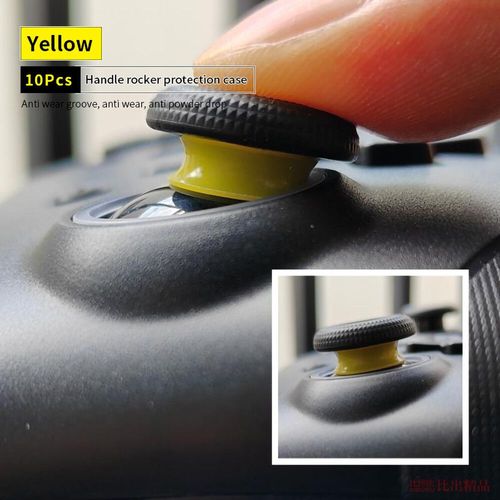 Étui De Protection À Bascule Pour Manette De Jeu Xbox,Rog Ally,Steamdeck,Ps5,Switch,Joystick,Manette,Anneau En Silicone,Déterminer - Type Yellow-10pcs