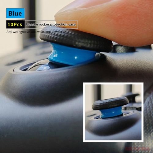 Étui De Protection À Bascule Pour Manette De Jeu Xbox,Rog Ally,Steamdeck,Ps5,Switch,Joystick,Manette,Anneau En Silicone,Déterminer - Type Blue-10pcs
