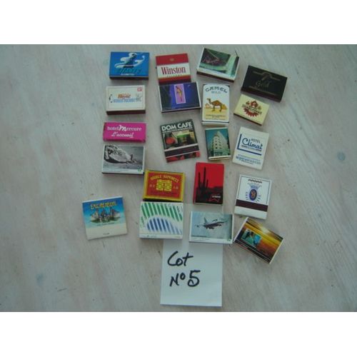 Lot N° 5 // Boites Ou Pochettes D'allumettes .France Et Ailleurs !