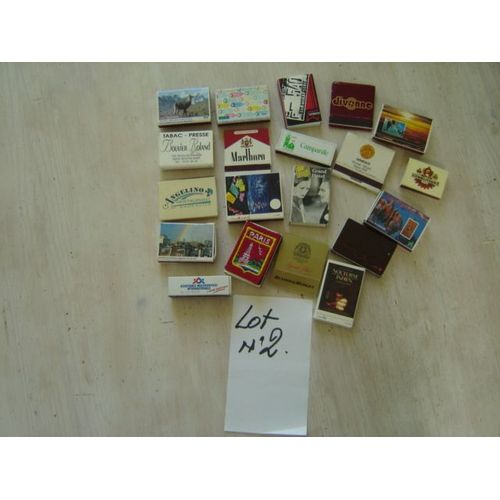 Lot N° 2 // Boites & Pochettes D'allumettes De France & D'ailleurs.