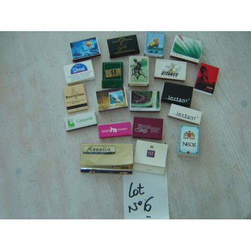 Lot N° 6 // Boites Ou Pochettes D'allumettes .France & Ailleurs !