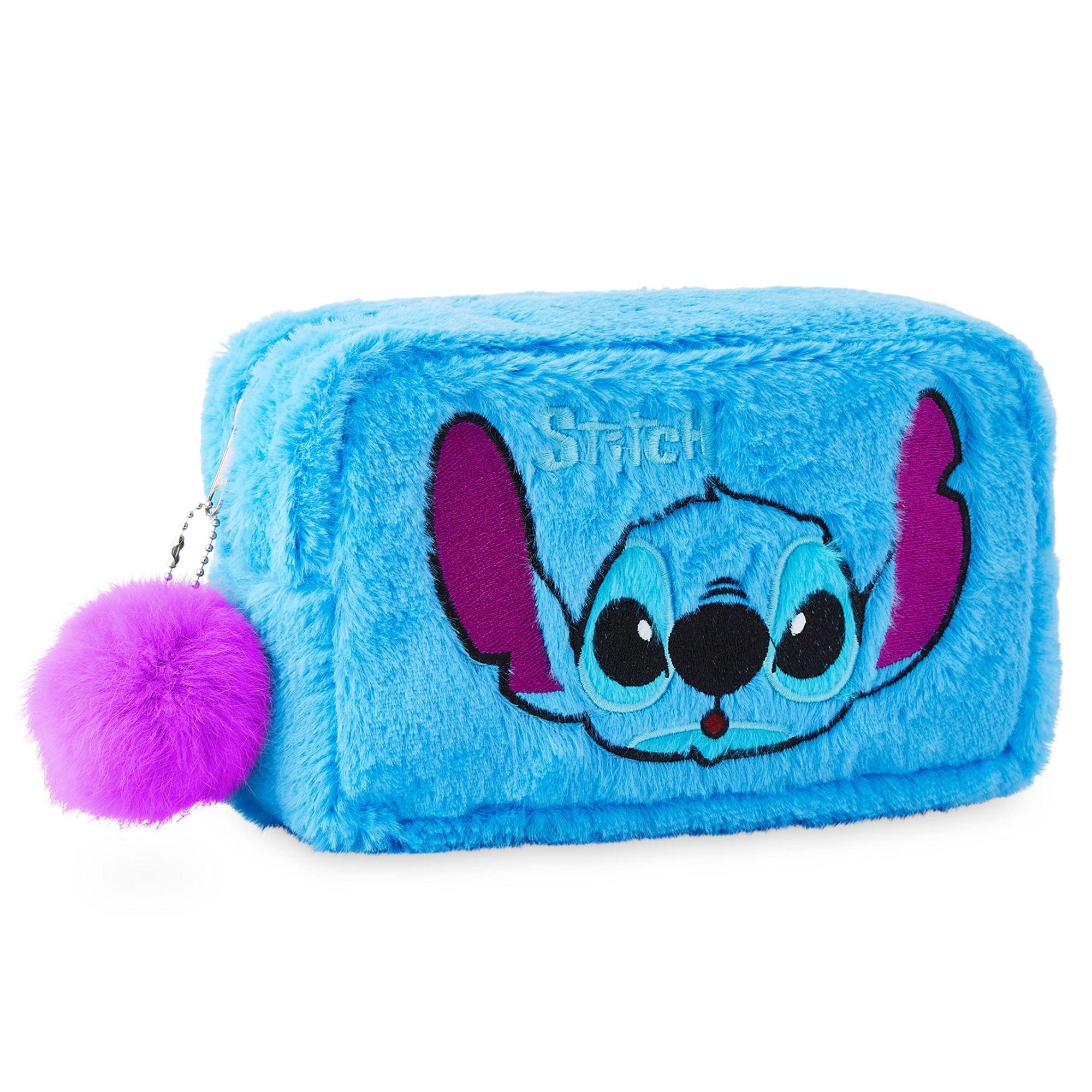 Trousse de maquillage en peluche Disney Stitch pour enfants, poche bundle  créative, poche côtelée, petits sacs de dessin animé, jouets et cadeaux