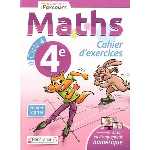 Maths 4e Cycle 4 Iparcours - Cahier D'exercices
