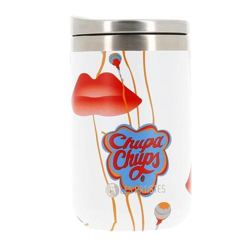 Mug Isotherme Les Artistes Travel Mug Chupa Kiss 350ml Blanc