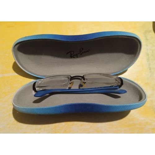 Boîte De Lunettes + Lunettes De Vue - Homme -  " Ray-Ban " - Bleue