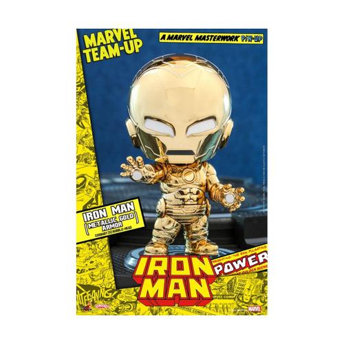 Marvel Comics Figurine Cosbaby (S) Iron Man (Metallic Gold Armor) 10