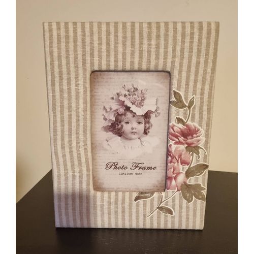 Cadre photo tissu les roses