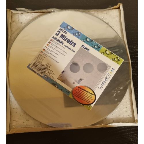 Set de 3 miroirs adhésifs ronds