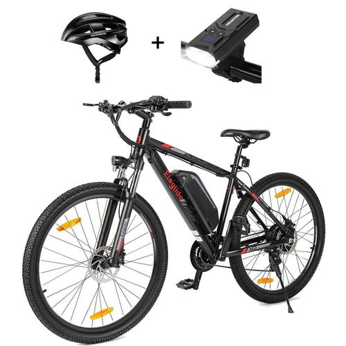 Eleglide M2 Vélo Cyclomoteur Électrique 27,5 * 2,4 Pouces Pneumatique En Caoutchouc Moteur 250w Vitesse 25km / H Batterie 36v 15ah App Contrôle Avec Feux De Vélo Et Casque