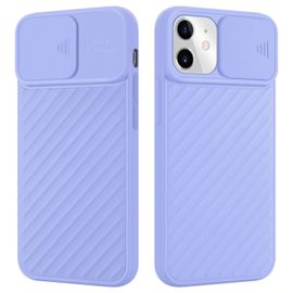 Coque Pour Apple Iphone 11 En Mat Violet Housse De Protection Étui En Silicone Tpu Flexible Et Avec Protection Pour Appareil Photo