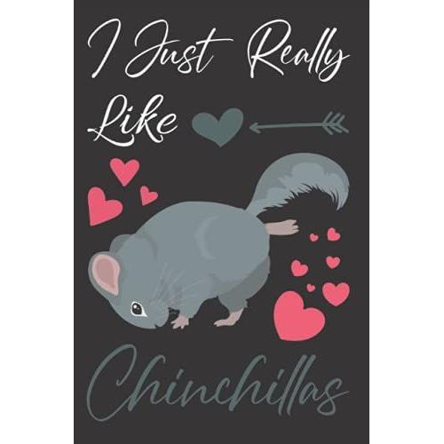 I Just Really Like Chinchillas Ok Notebook: Cute Chinchillas Notebook For Women And Men, Birthday Present For Chinchillas Owners Girlfriend Or Boyfriend