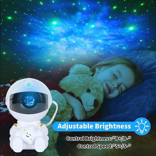 Projecteur LED Astronaute, Rotation à 360° Veilleuse Astronaute avec  Télécommande, 7 Modes Projecteur d'étoiles pour Enfants et Adultes Projecteur  d'étoiles Intelligent pour Chambre à Coucher KI