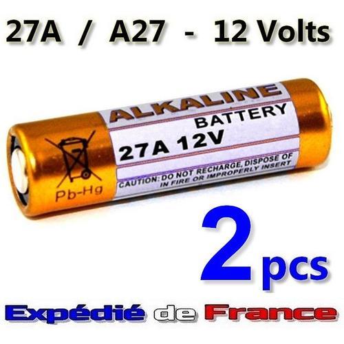 2 Piles 27A - MN27 - 12Volts 12V Alcaline GP27a L828 El812