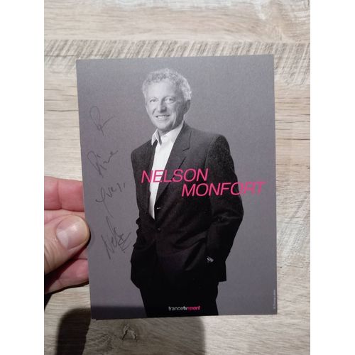 Autographe Nelson Monfort