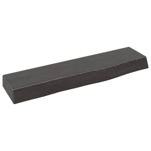Vidaxl Étagère Murale Marron Foncé 40x10x4 Cm Bois Chêne Massif Traité