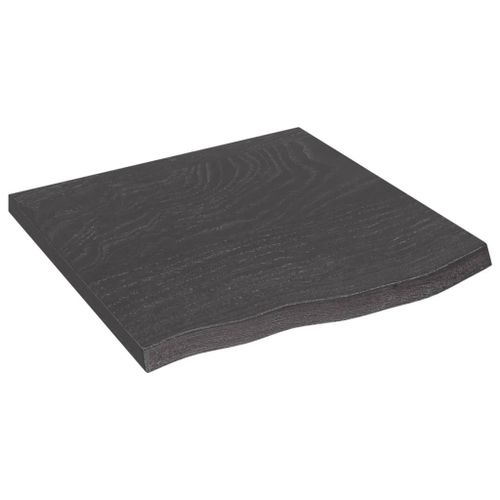 Vidaxl Étagère Murale Marron Foncé Bois Chêne Massif Traité