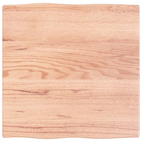 Vidaxl Dessus De Table Bois Chêne Massif Traité Bordure Assortie