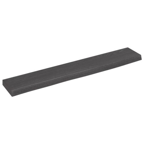 Vidaxl Étagère Murale Marron Foncé 60x10x2 Cm Bois Chêne Massif Traité