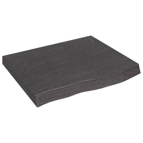 Vidaxl Étagère Murale Marron Foncé Bois Chêne Massif Traité