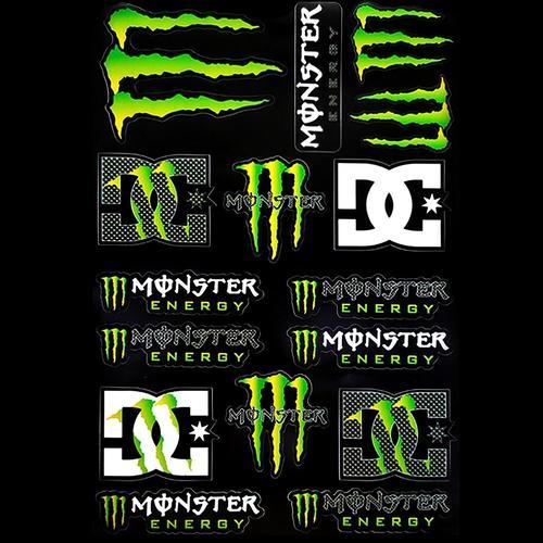 Autocollant monster energy - Équipement moto