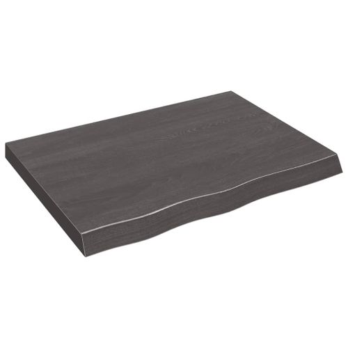 Vidaxl Étagère Murale Marron Foncé Bois Chêne Massif Traité