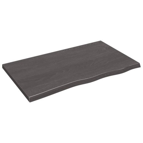 Vidaxl Étagère Murale Marron Foncé Bois Chêne Massif Traité